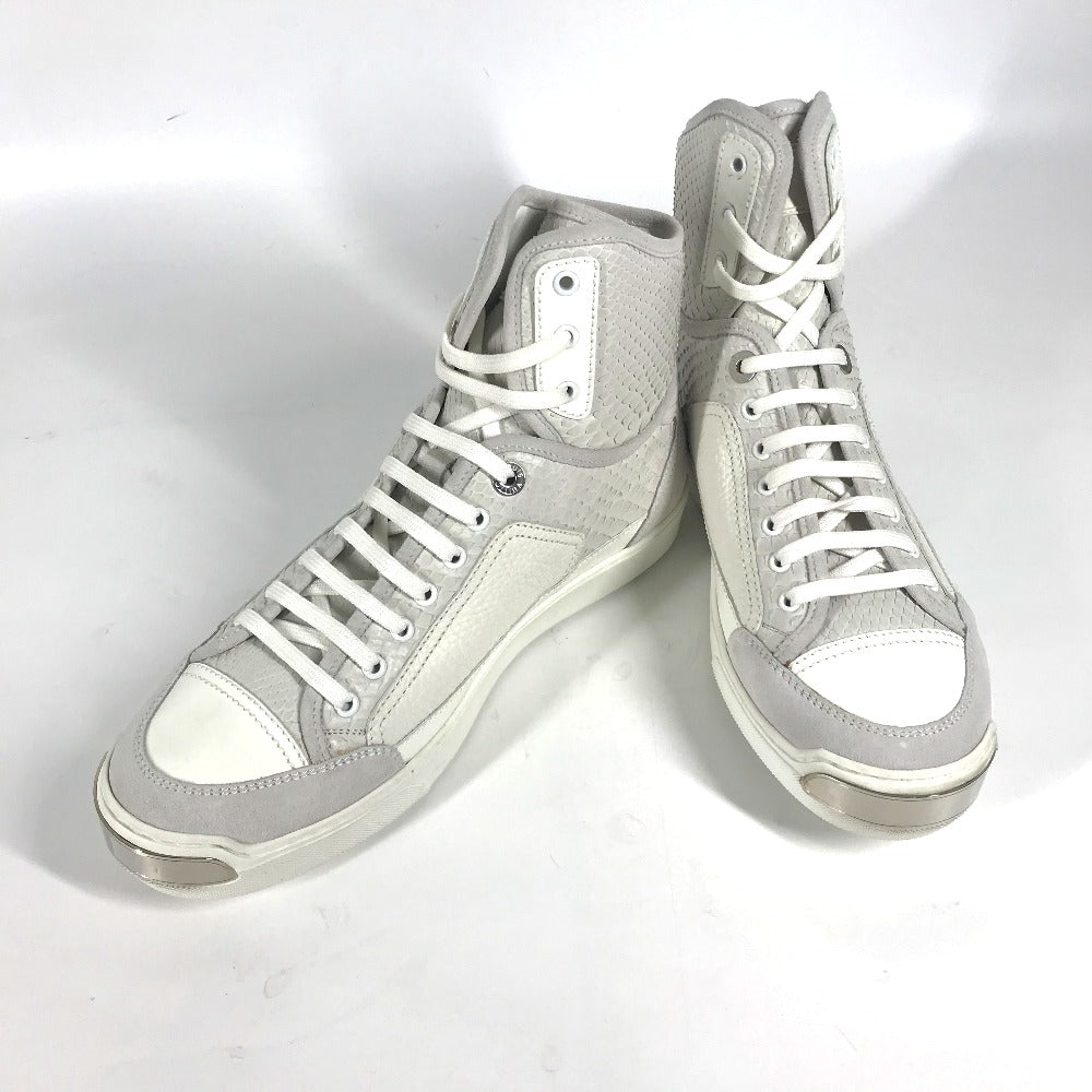 Louis Vuitton Sneakers Leather, Suede White Shoes Shoes Mens 8