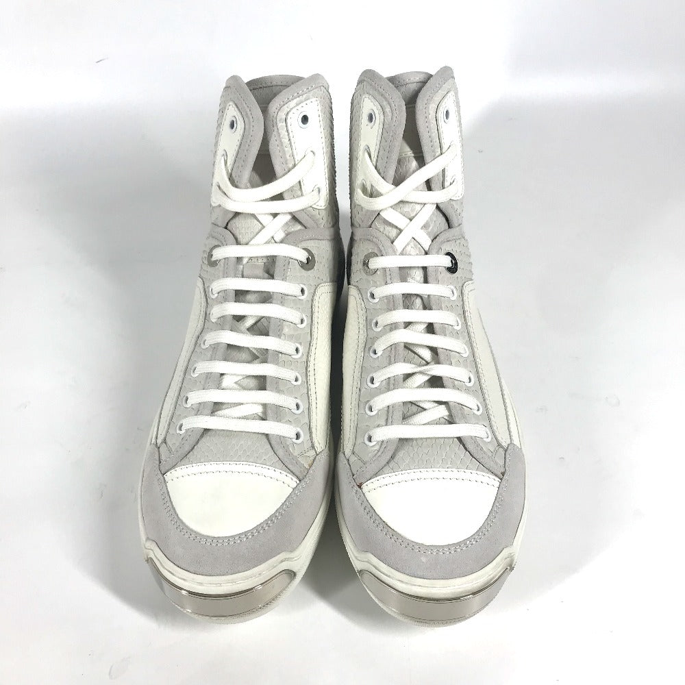 Louis Vuitton Sneakers Leather, Suede White Shoes Shoes Mens 8
