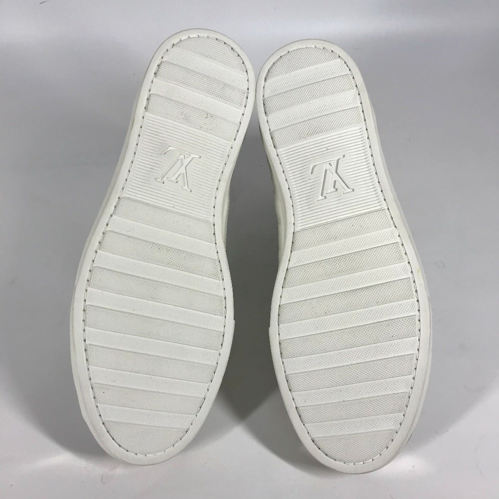 Louis Vuitton Sneakers Leather, Suede White Shoes Shoes Mens 8