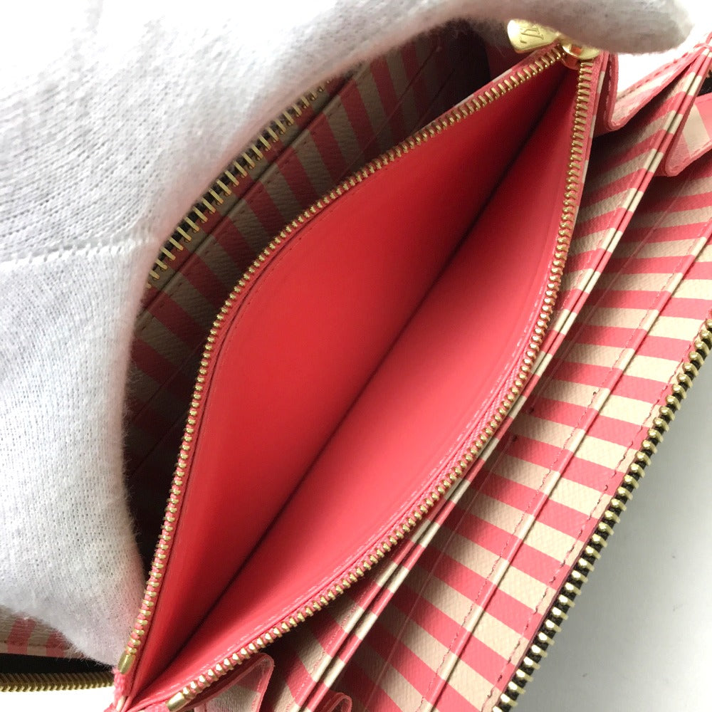 Louis Vuitton Long Wallet Purse N63026 Damier Canvas Brown Damier Trunk Zippy Wallet Women