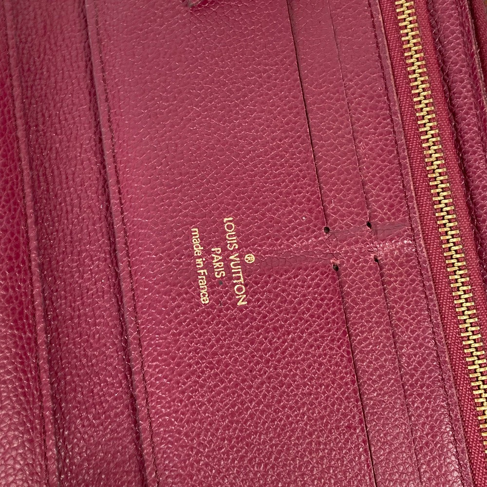 Louis Vuitton Long Wallet Purse M60359 Monogram Ann Platt Leather Red Monogram Ann Platt
