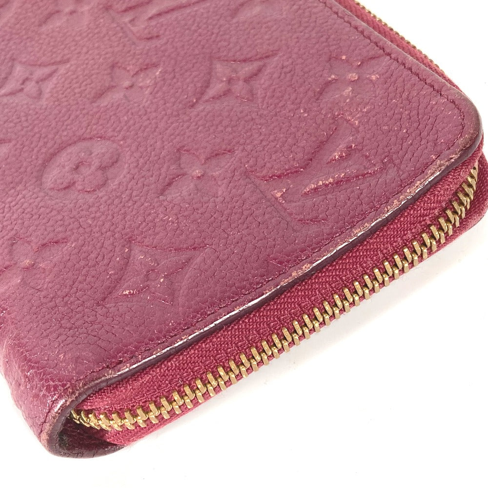 Louis Vuitton Long Wallet Purse M60359 Monogram Ann Platt Leather Red Monogram Ann Platt