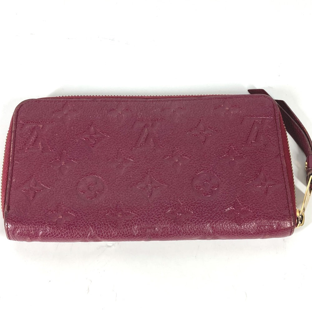 Louis Vuitton Long Wallet Purse M60359 Monogram Ann Platt Leather Red Monogram Ann Platt