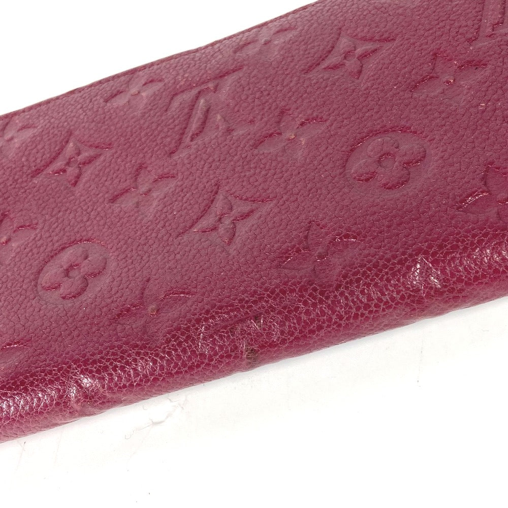 Louis Vuitton Long Wallet Purse M60359 Monogram Ann Platt Leather Red Monogram Ann Platt