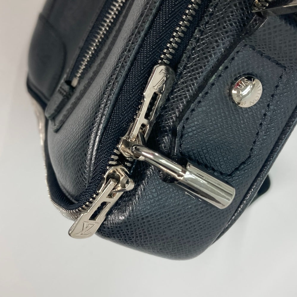 Louis Vuitton Business Bag M32522 Taiga Leather Black Taiga Porto Ordinatour Odessa Mens