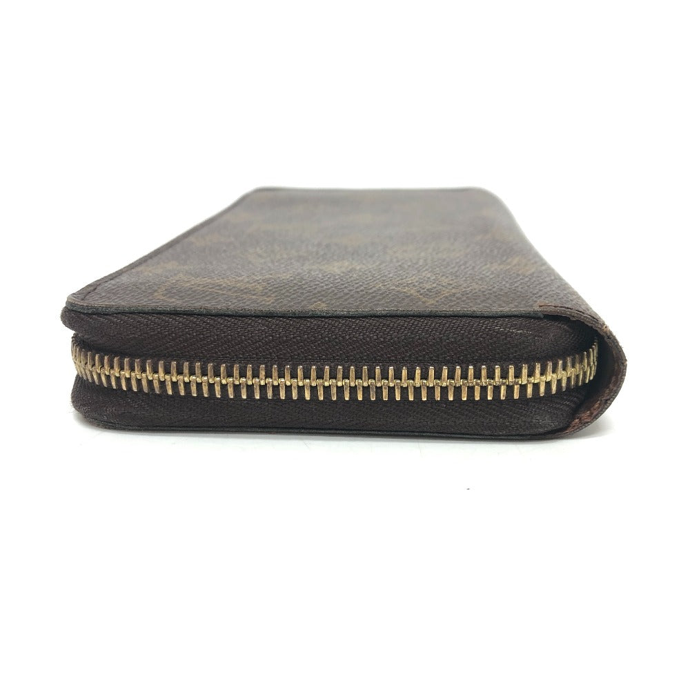 Louis Vuitton Long Wallet Purse M42616 Monogram Canvas Brown Zippy Wallet Mens