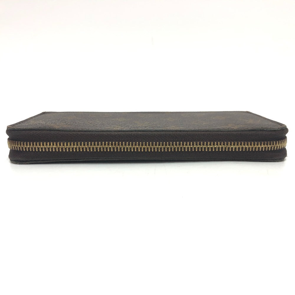 Louis Vuitton Long Wallet Purse M42616 Monogram Canvas Brown Zippy Wallet Mens