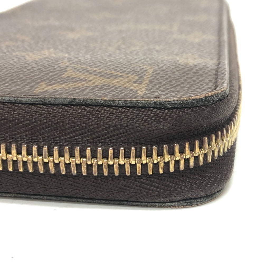 Louis Vuitton Long Wallet Purse M42616 Monogram Canvas Brown Zippy Wallet Mens
