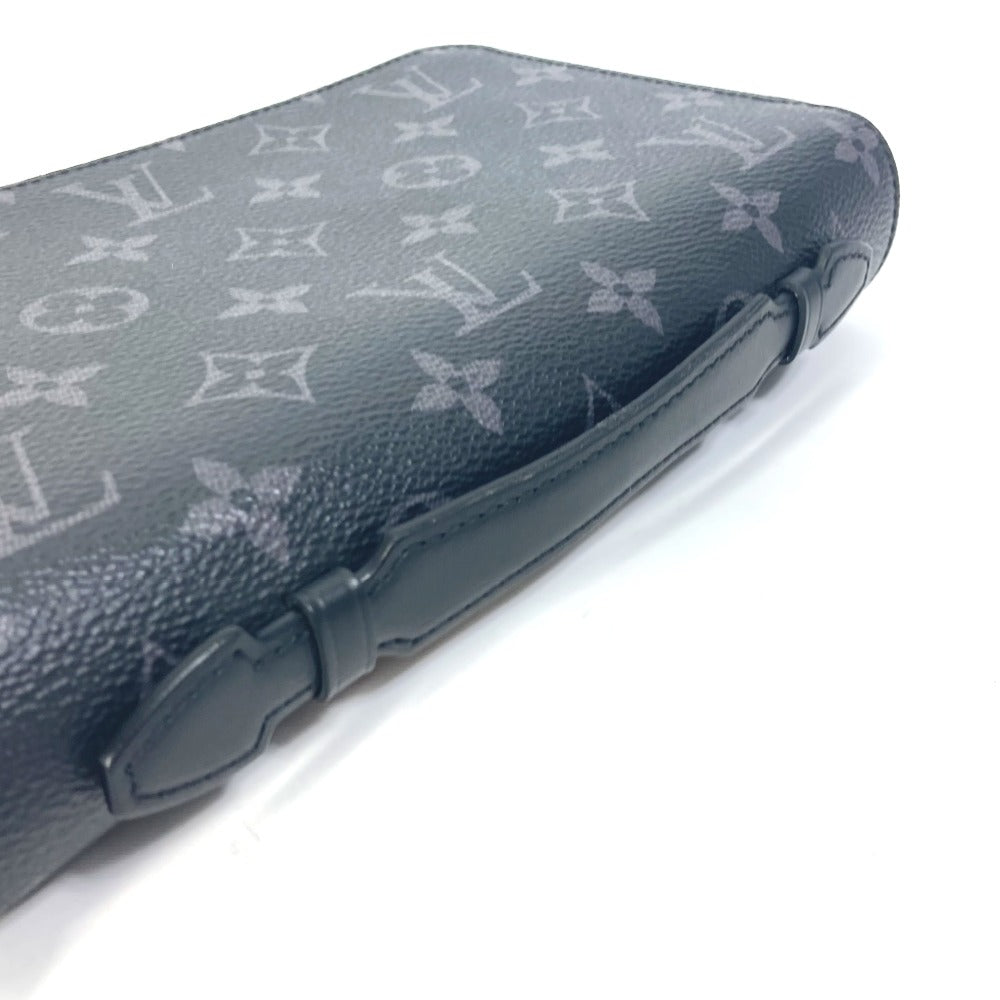 Louis Vuitton Long Wallet Purse M61698 Monogram Eclipse Canvas Black Monogram Eclipse Zippy Xl Mens