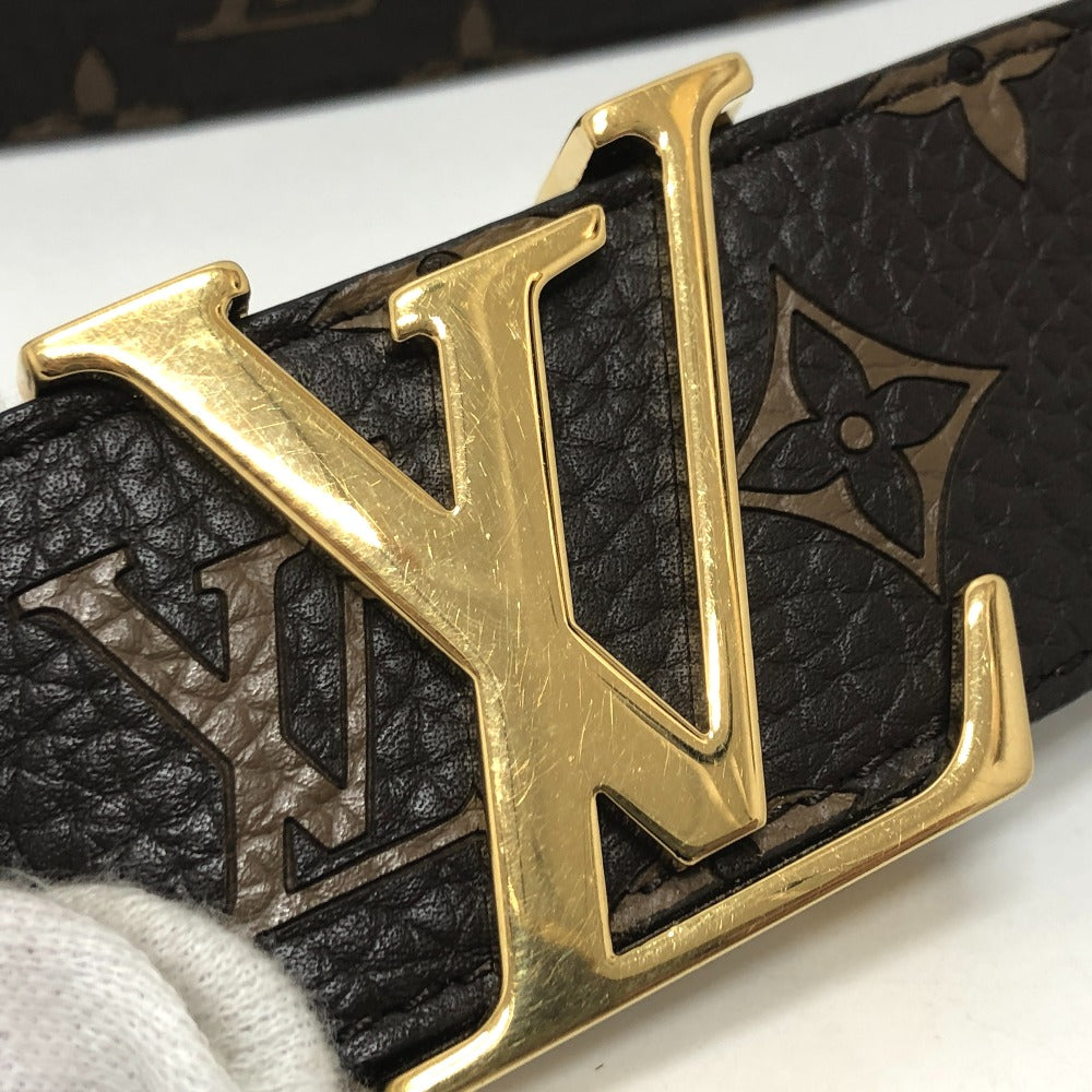 Louis Vuitton Belt Mp016 Leather Brown 17Aw Louis Vuitton X Supreme Monogram Saintur Lv Initial