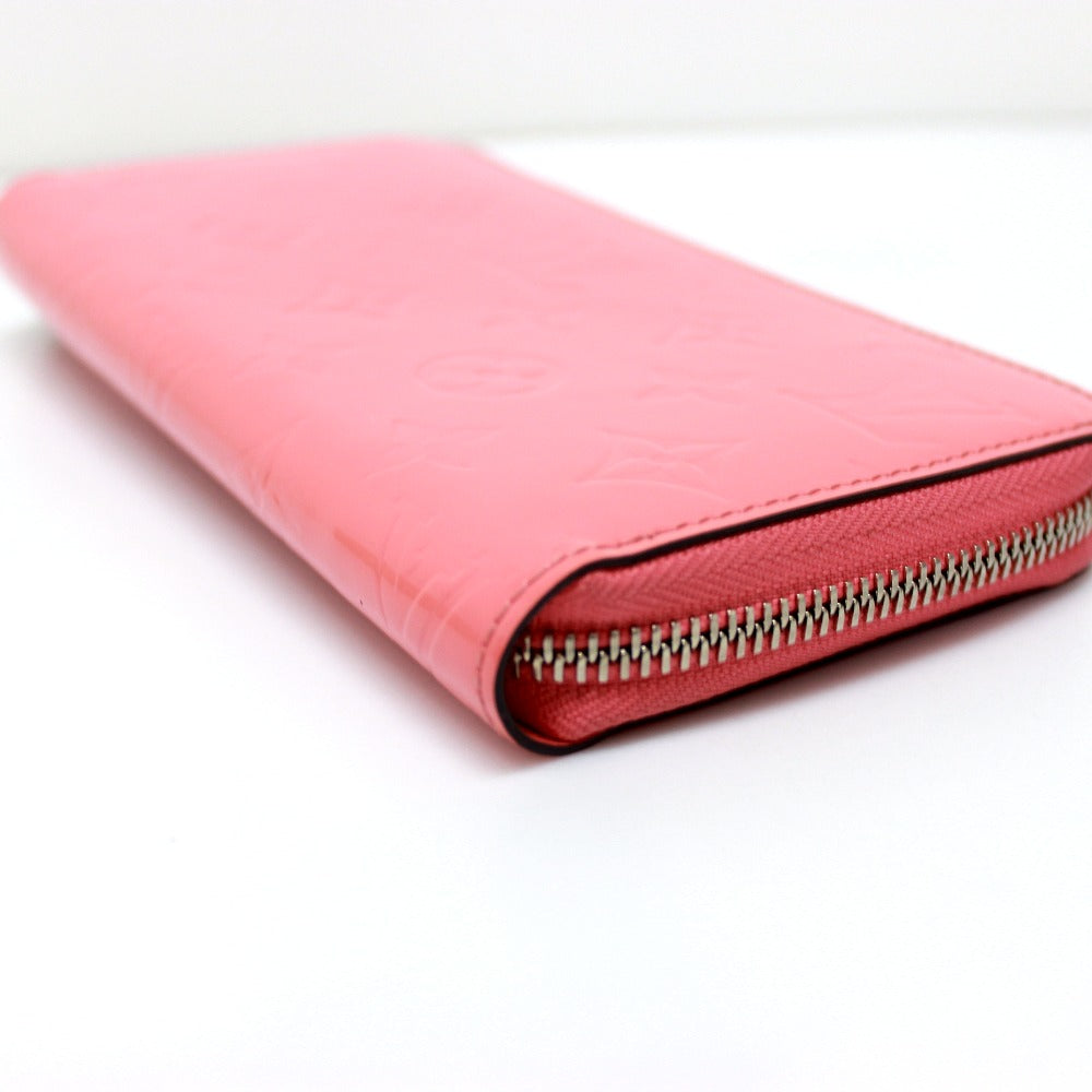 Louis Vuitton Long Wallet Purse M61562 Monogram Vernis Pink Monogram Vernis Zippy Wallet Women