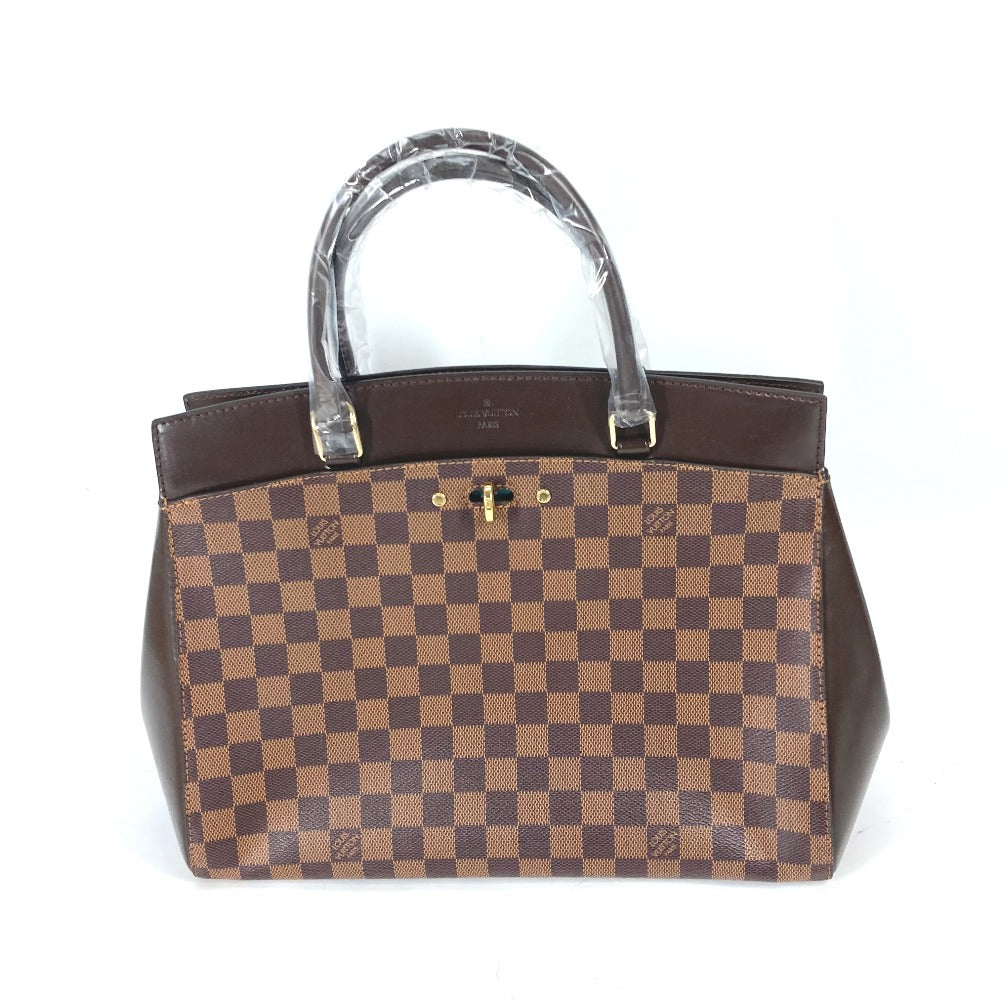Louis Vuitton Handbag N41150 Damier Canvas Brown Damier Rivoli Mm Women