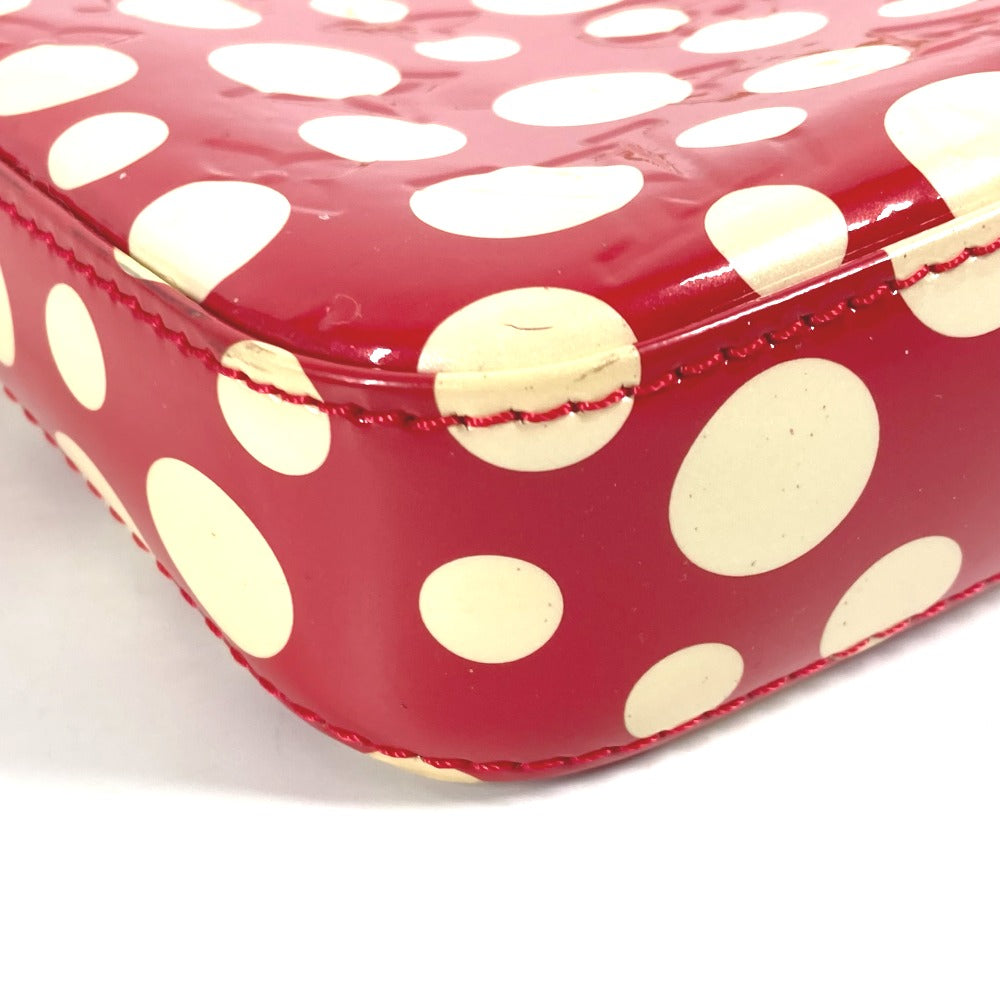 Louis Vuitton Shoulder Bag M91428 Patent Leather Red Vernis Yayoi Kusama Collaboration Dot Infinity