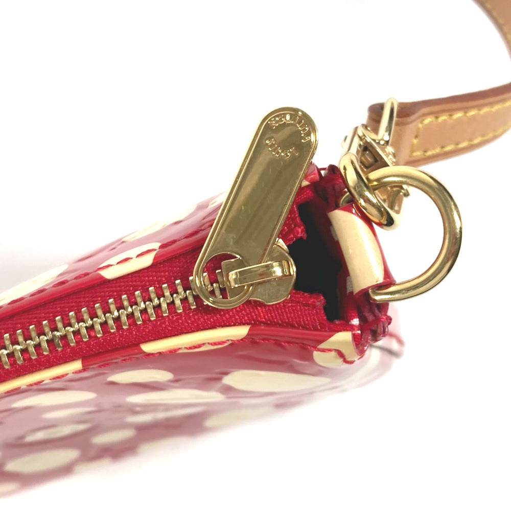 Louis Vuitton Shoulder Bag M91428 Patent Leather Red Vernis Yayoi Kusama Collaboration Dot Infinity