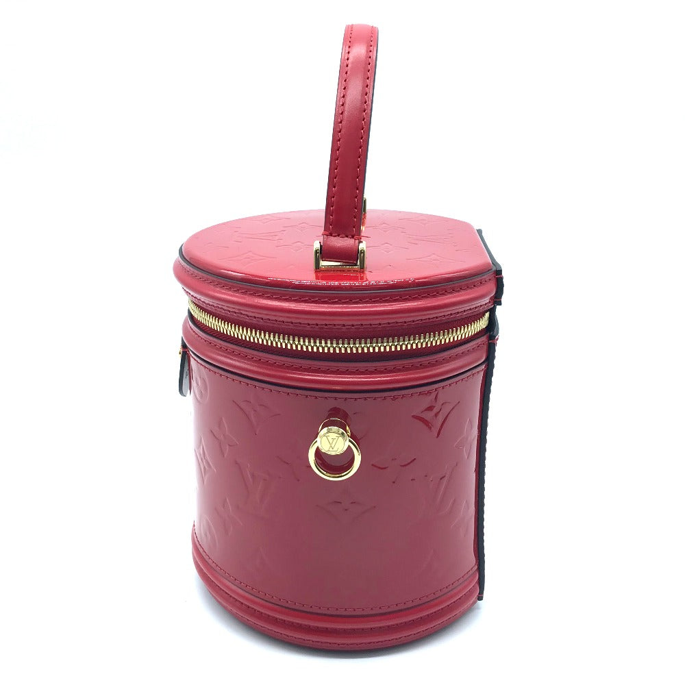 Louis Vuitton Handbag M53998 Patent Leather Red Monogram Vernis Cannes Pm Women