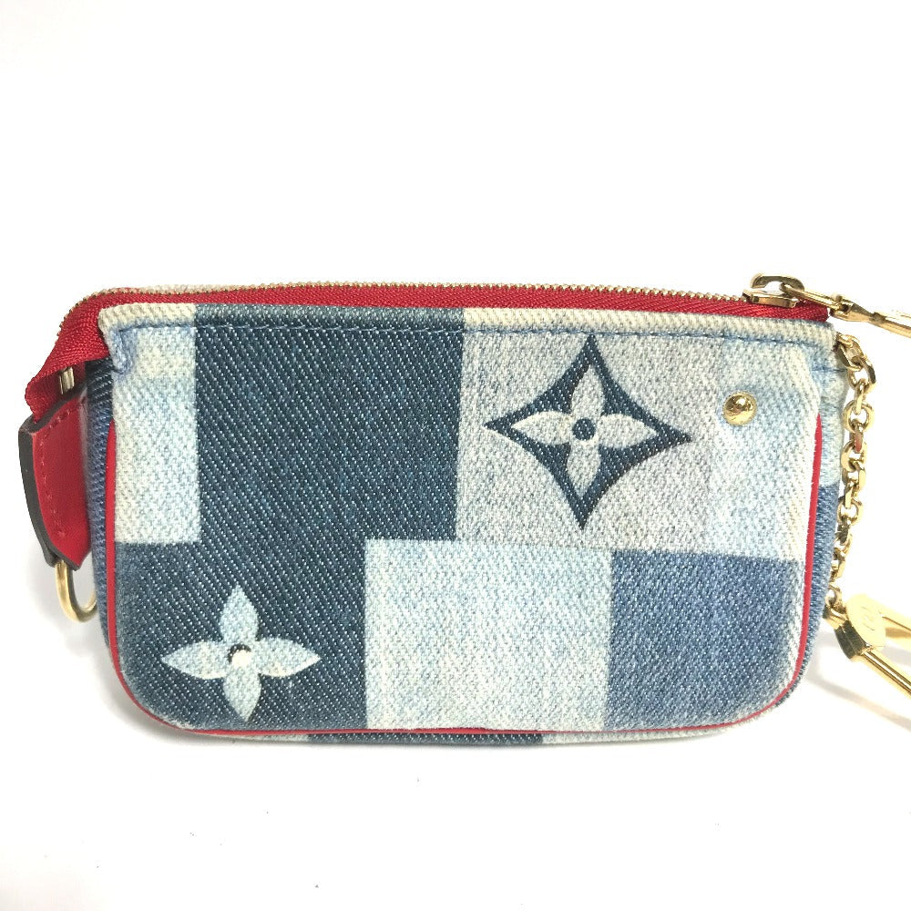 Louis Vuitton Coin Case M68760 Denim Blue Monogram Denim Micro Pochette Accessoires Women