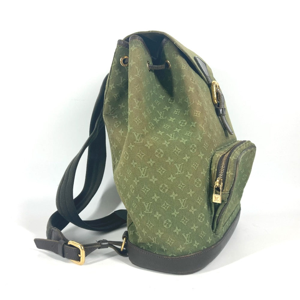 Louis Vuitton Backpack M92456 Monogram Mini Canvas Khaki Monogram Mini Montsouris Gm Unisex(Unisex)
