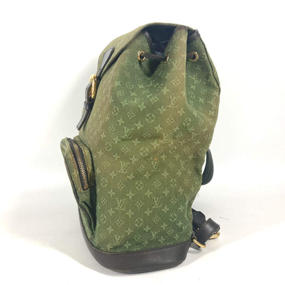 Louis Vuitton Backpack M92456 Monogram Mini Canvas Khaki Monogram Mini Montsouris Gm Unisex(Unisex)