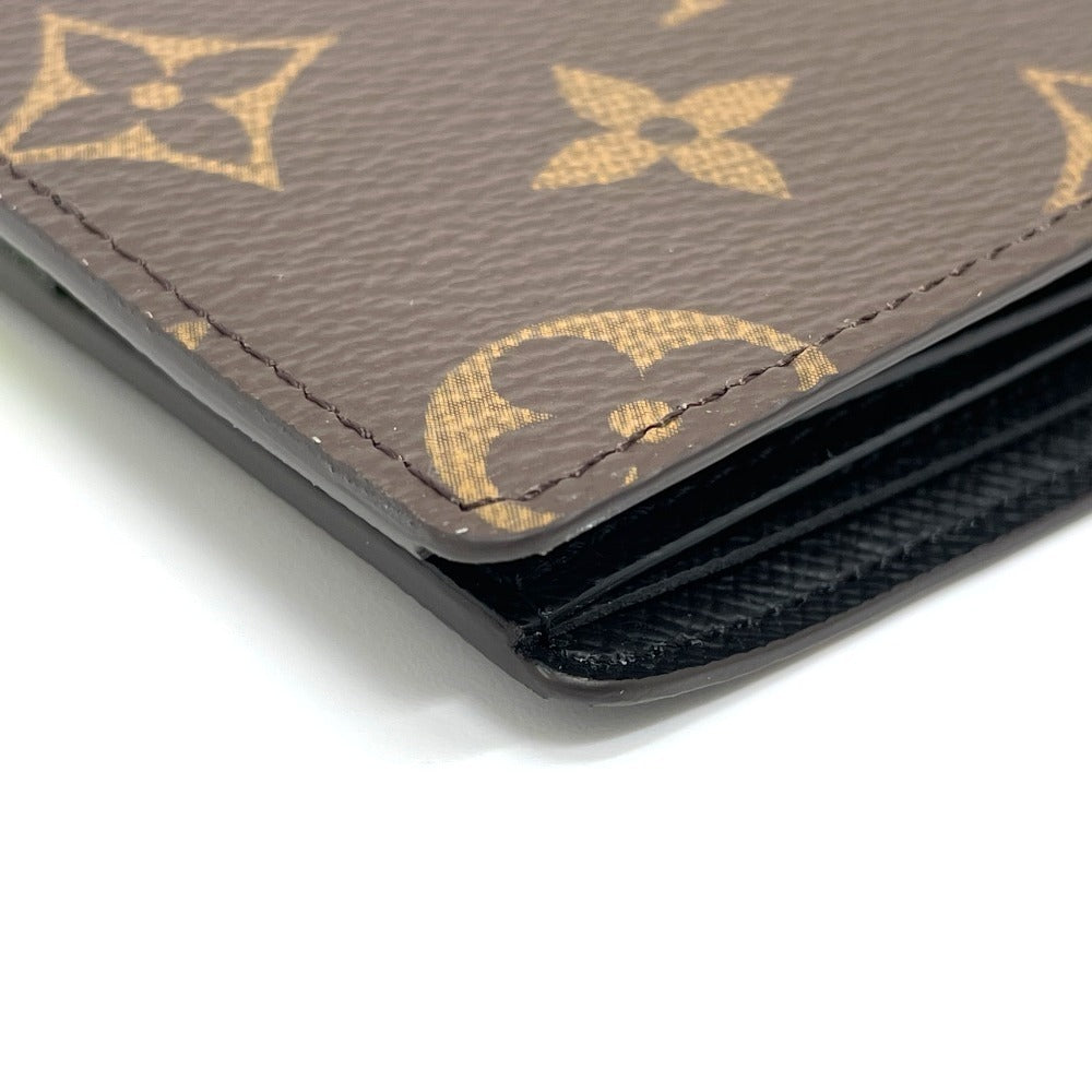 Louis Vuitton Folded Wallet Monogram Canvas Brown Animal Monogram Portefeuille Slender Nm Mens