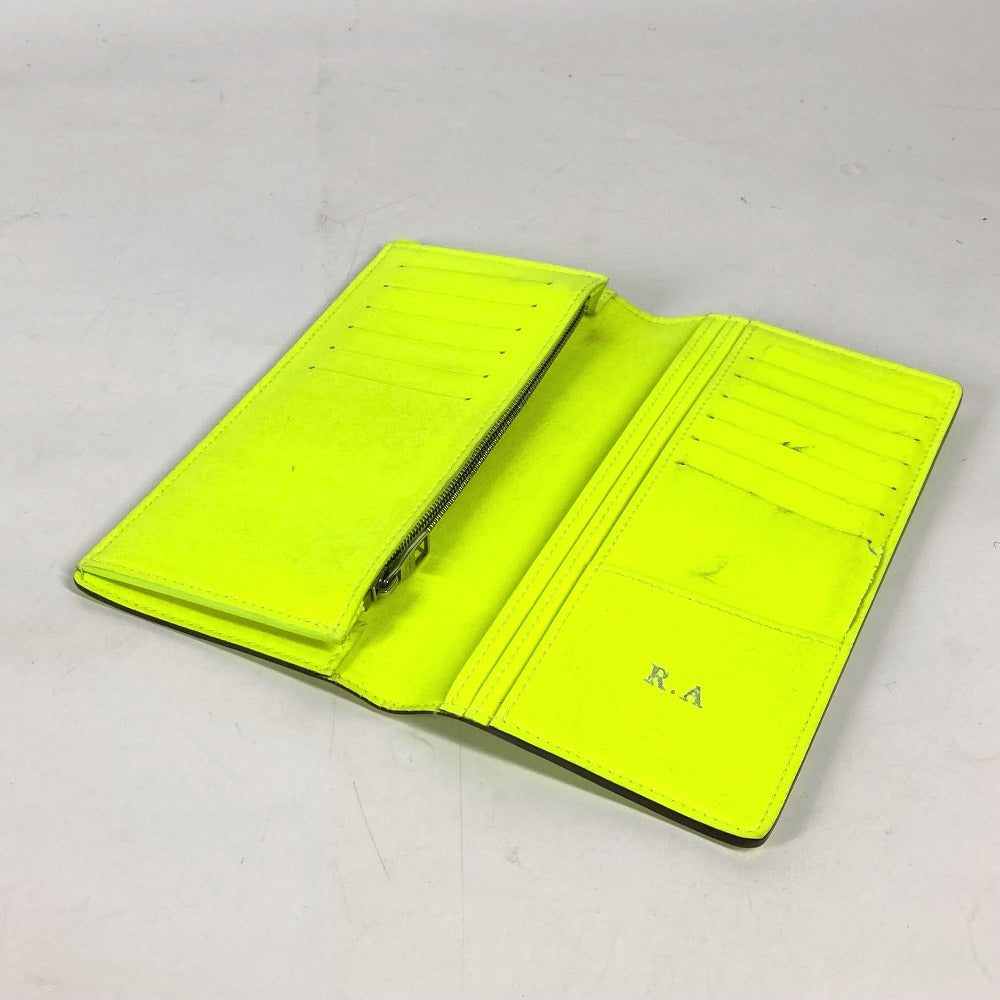 Louis Vuitton Long Wallet Purse N62230 Damier Anfini Leather Yellow Damier Anfini Portefeuille