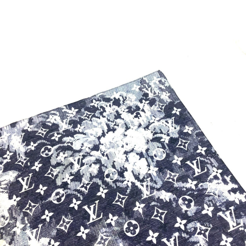 Louis Vuitton Pouch Mp2886 Cotton Navy Monogram Bandana Tapestry Pouch And Bandana Set