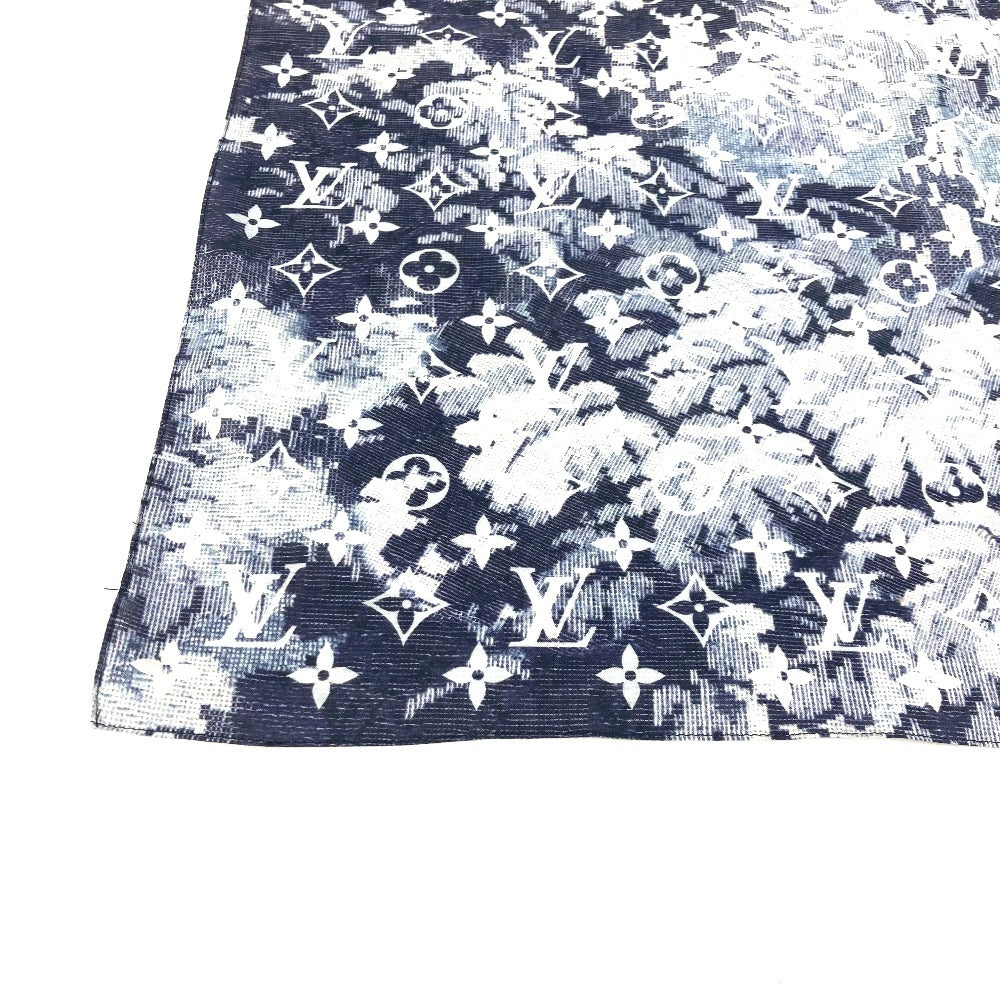 Louis Vuitton Pouch Mp2886 Cotton Navy Monogram Bandana Tapestry Pouch And Bandana Set
