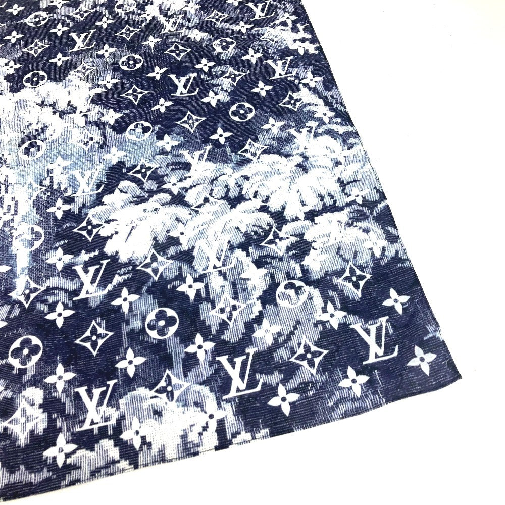 Louis Vuitton Pouch Mp2886 Cotton Navy Monogram Bandana Tapestry Pouch And Bandana Set
