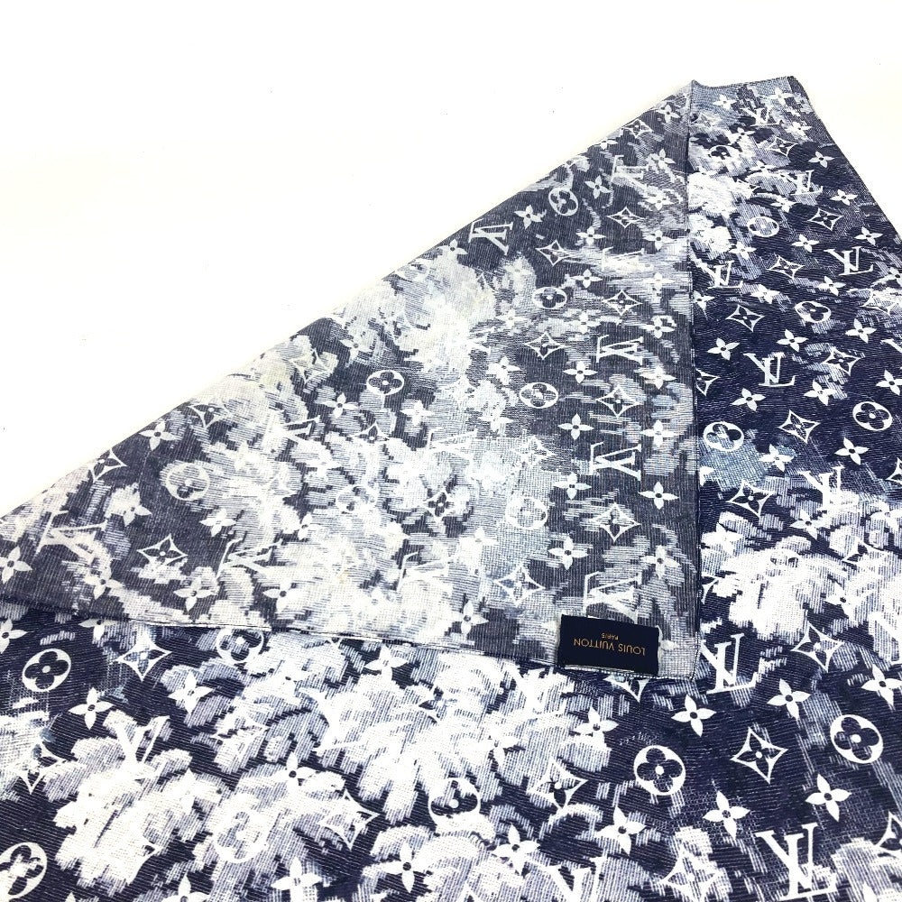 Louis Vuitton Pouch Mp2886 Cotton Navy Monogram Bandana Tapestry Pouch And Bandana Set
