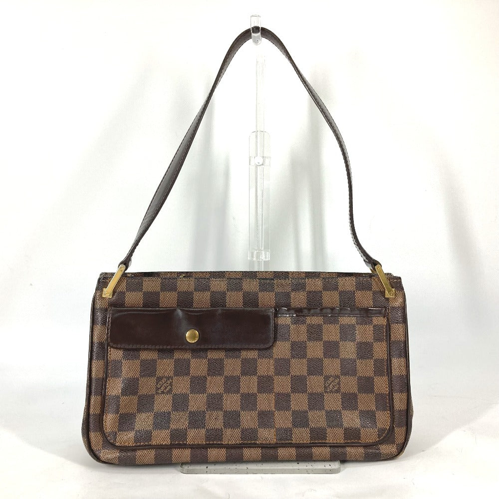 Louis Vuitton Shoulder Bag N51129 Damier Canvas Brown Damier Aubagne Women