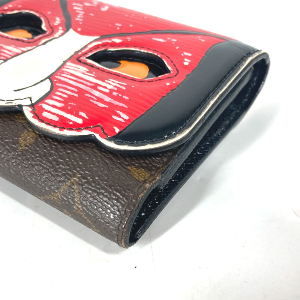Louis Vuitton Trifold Wallet M67257 Monogram Canvas, Epi Leather Brown Monogram Kabuki Portefeuille