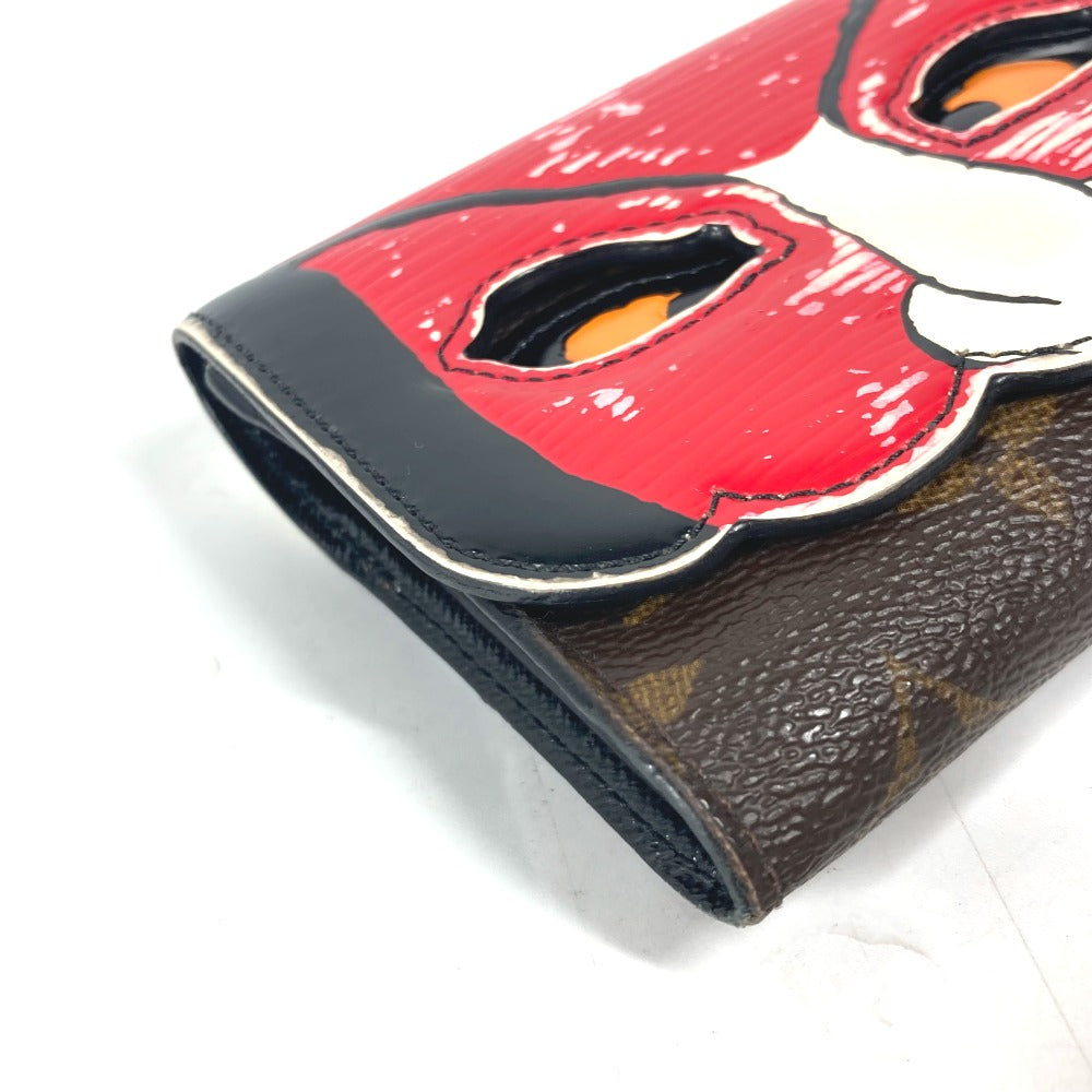 Louis Vuitton Trifold Wallet M67257 Monogram Canvas, Epi Leather Brown Monogram Kabuki Portefeuille