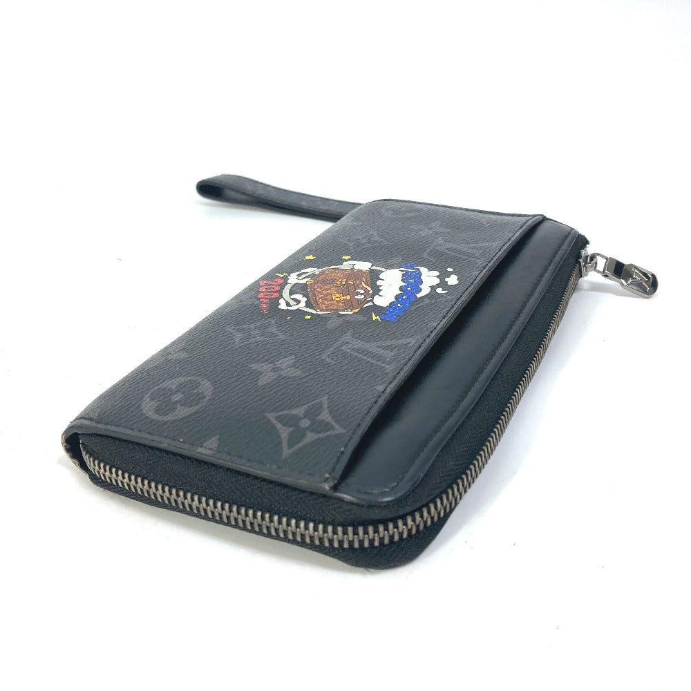 Louis Vuitton Long Wallet Purse M80994 Monogram Eclipse Canvas Black Monogram Eclipse Zippy