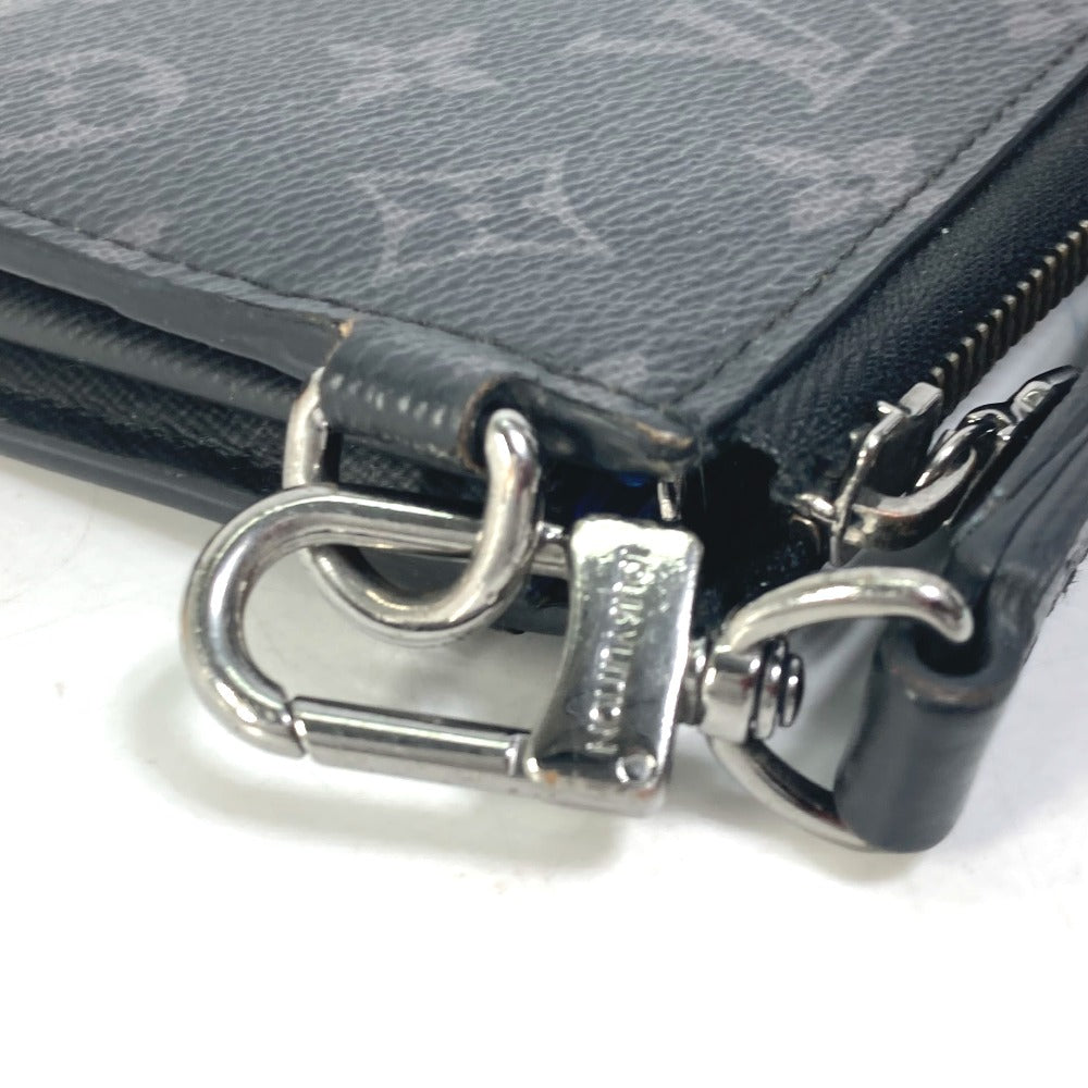 Louis Vuitton Long Wallet Purse M80994 Monogram Eclipse Canvas Black Monogram Eclipse Zippy