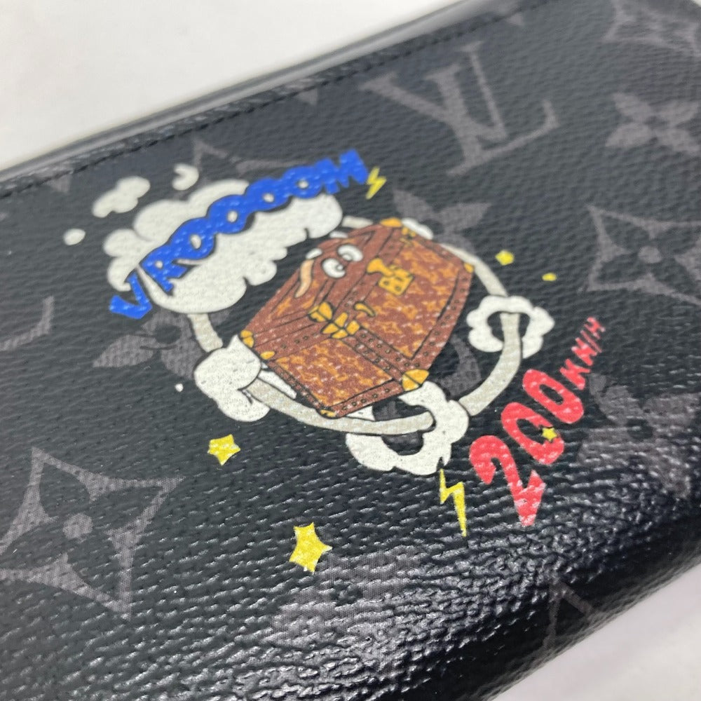 Louis Vuitton Long Wallet Purse M80994 Monogram Eclipse Canvas Black Monogram Eclipse Zippy