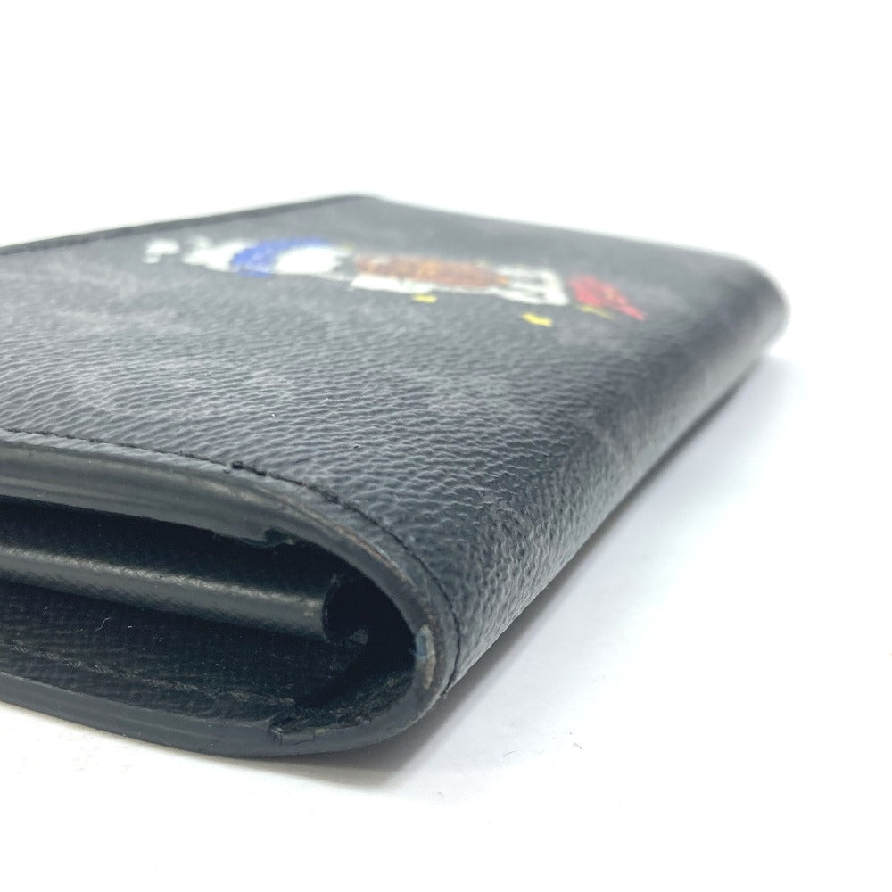 Louis Vuitton Long Wallet Purse M80994 Monogram Eclipse Canvas Black Monogram Eclipse Zippy