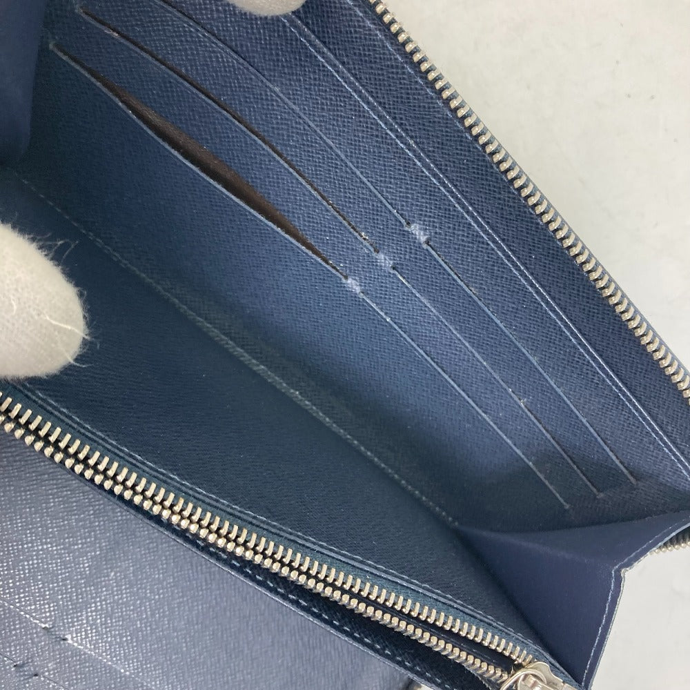 Louis Vuitton Long Wallet Purse M62644 Epi Leather Navy Travel Case Long Wallet Zippy Organizer Nm