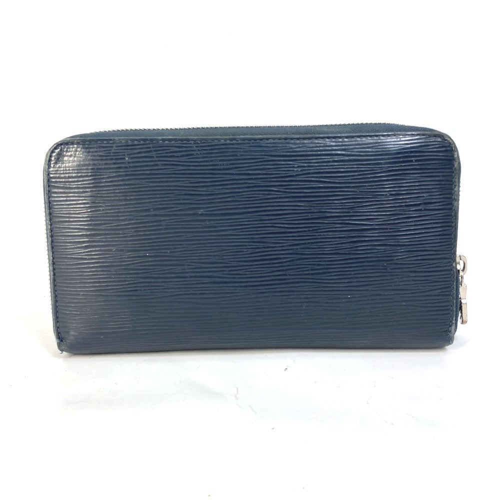 Louis Vuitton Long Wallet Purse M62644 Epi Leather Navy Travel Case Long Wallet Zippy Organizer Nm