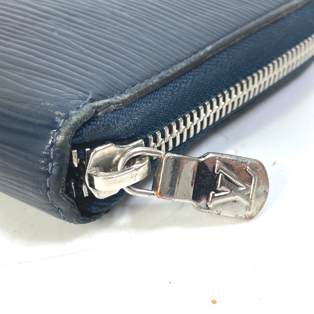 Louis Vuitton Long Wallet Purse M62644 Epi Leather Navy Travel Case Long Wallet Zippy Organizer Nm