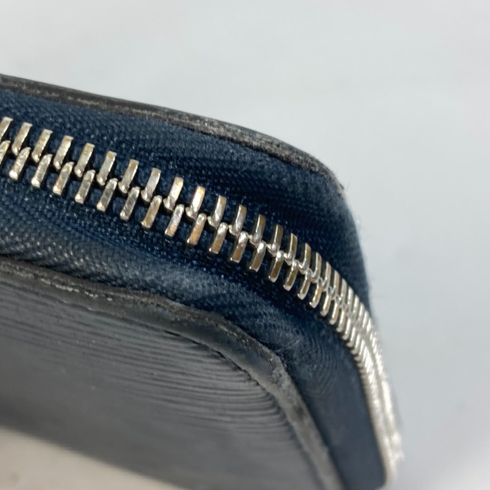 Louis Vuitton Long Wallet Purse M62644 Epi Leather Navy Travel Case Long Wallet Zippy Organizer Nm