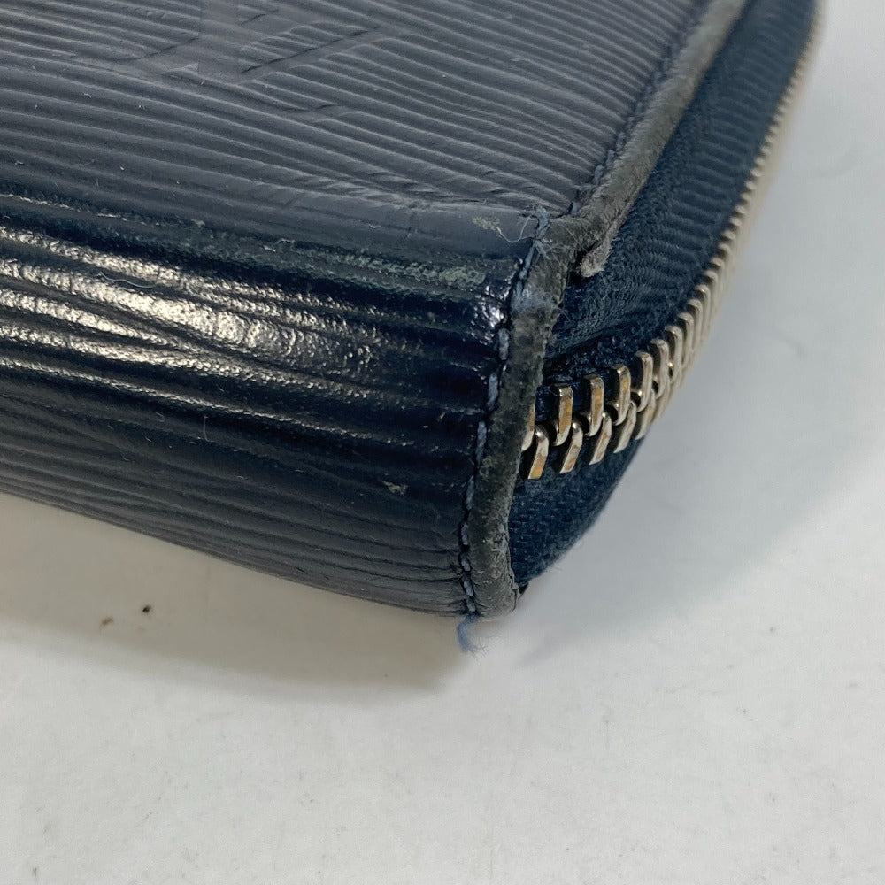 Louis Vuitton Long Wallet Purse M62644 Epi Leather Navy Travel Case Long Wallet Zippy Organizer Nm