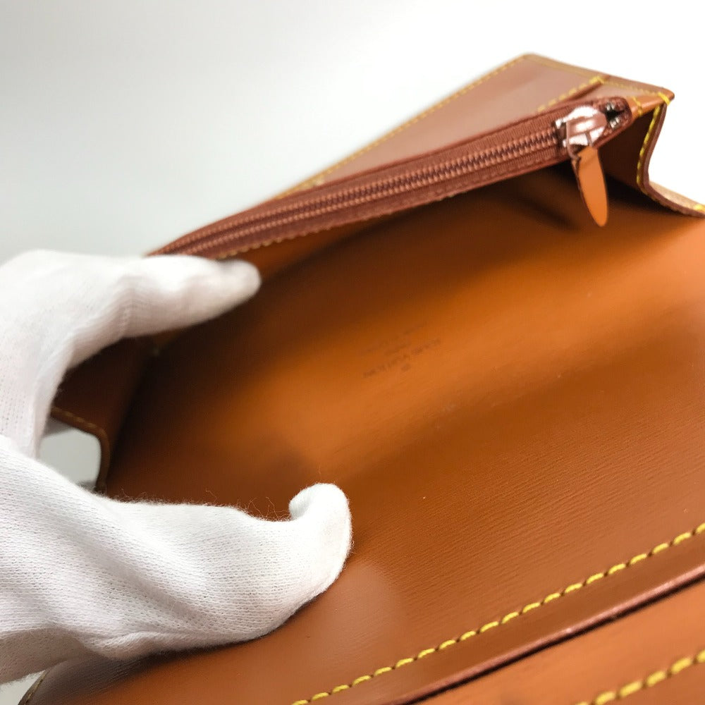 Louis Vuitton Pouch M52603 Epi Leather Brown Epi Santure Tilsit Women Secondhand