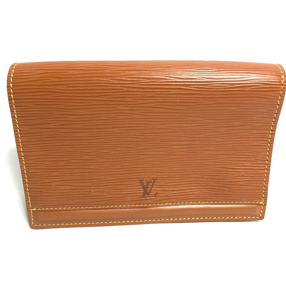 Louis Vuitton Pouch M52603 Epi Leather Brown Epi Santure Tilsit Women Secondhand