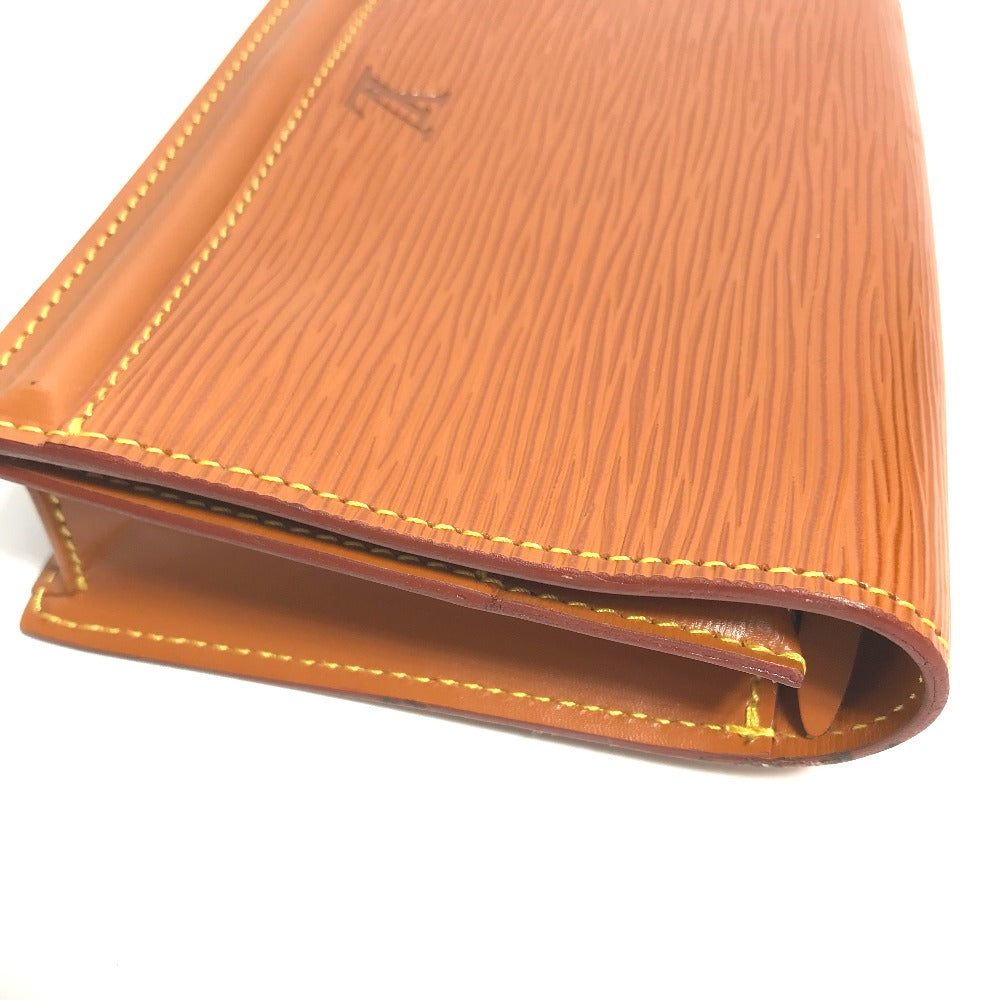 Louis Vuitton Pouch M52603 Epi Leather Brown Epi Santure Tilsit Women Secondhand
