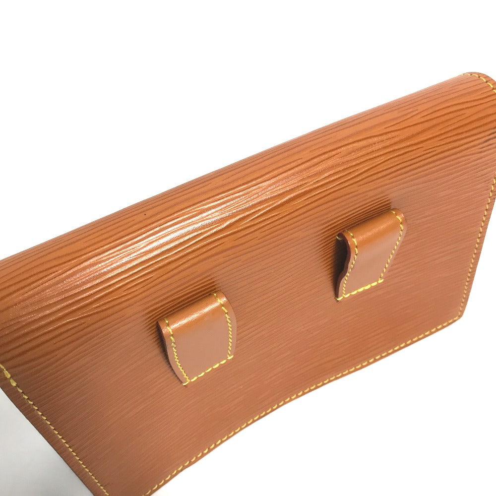 Louis Vuitton Pouch M52603 Epi Leather Brown Epi Santure Tilsit Women Secondhand