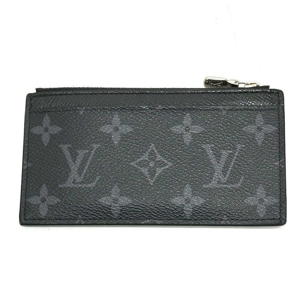 Louis Vuitton Coin Case M30271 Monogram Eclipse Canvas Black Coin Card Holder Mens