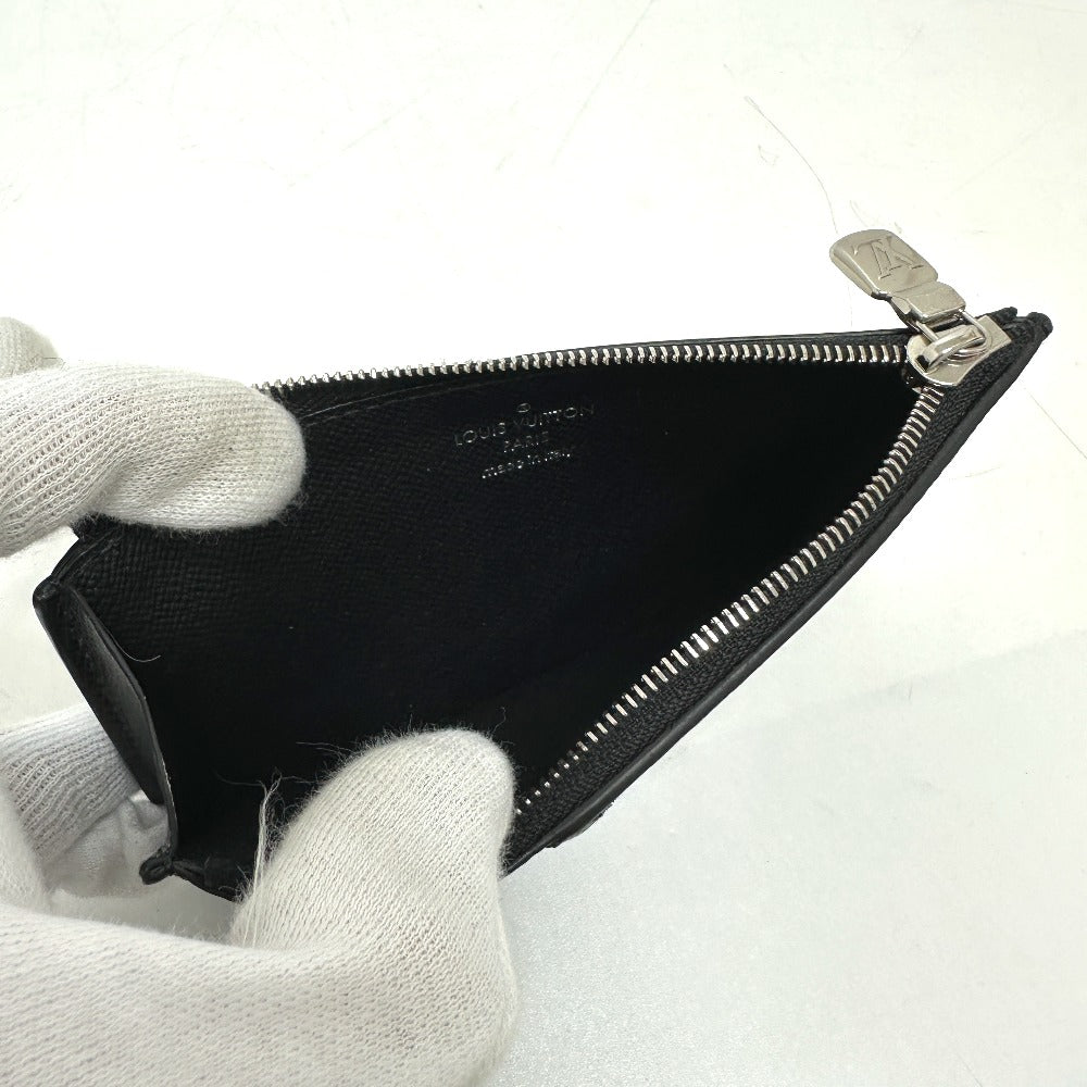 Louis Vuitton Coin Case M30271 Monogram Eclipse Canvas Black Coin Card Holder Mens