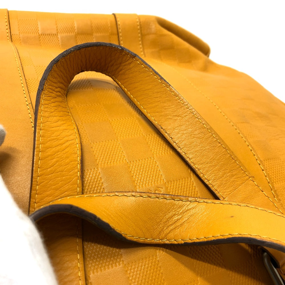 Louis Vuitton Tote Bag M41228 Damier Anfini Leather Yellow Damier Infinie Tadao Mens