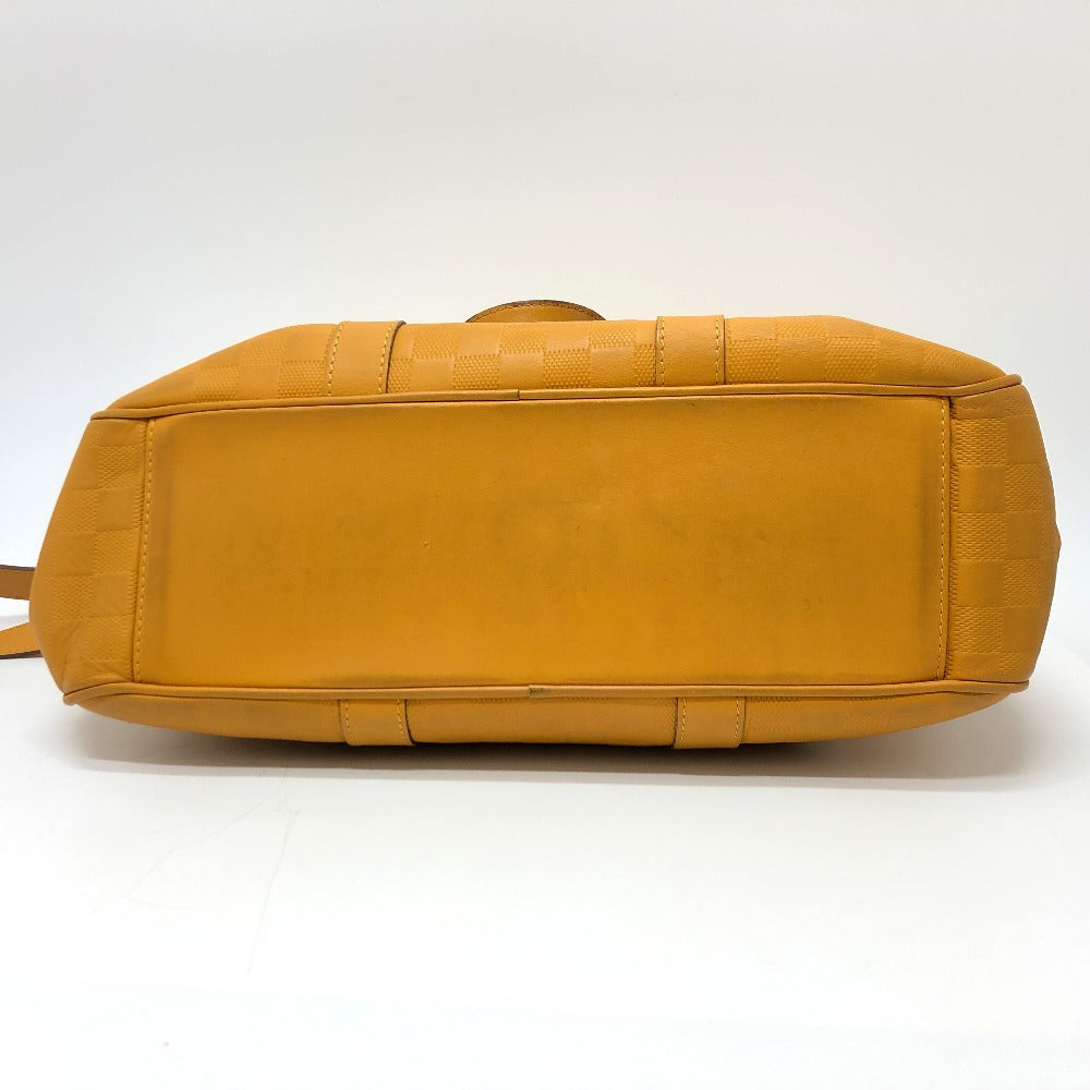 Louis Vuitton Tote Bag M41228 Damier Anfini Leather Yellow Damier Infinie Tadao Mens