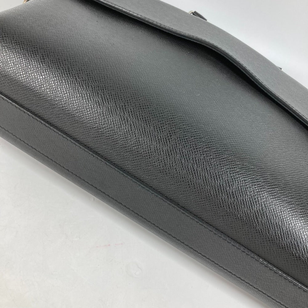 Louis Vuitton Business Bag M30440 Taiga Leather Black Taiga Alex Mens