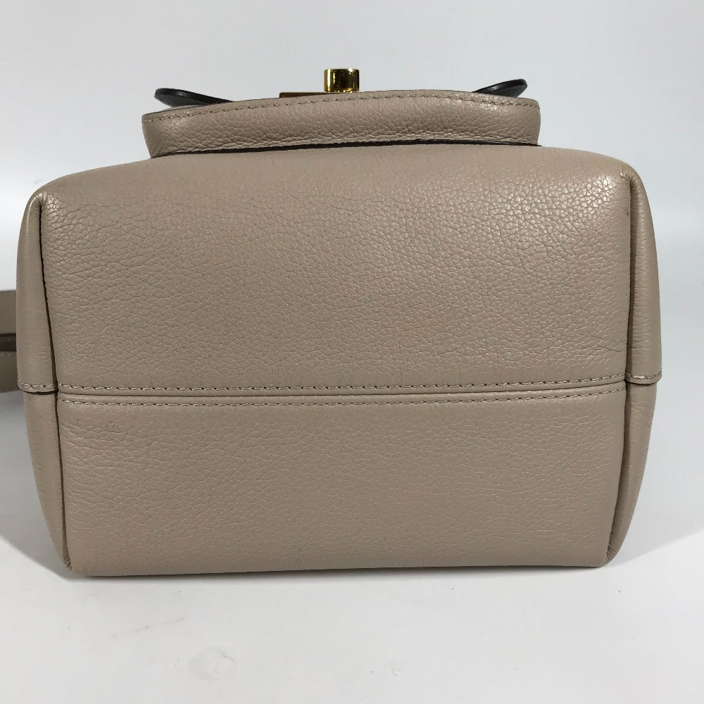 Louis Vuitton Shoulder Bag M57688 Leather Beige Handbag Rock Me Bucketnv Women